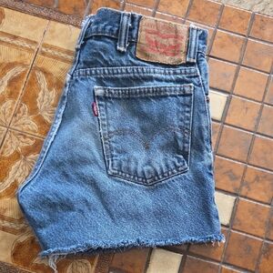 Levi's Classic Blue Denim Shorts